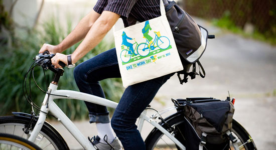 自転車通勤用のバッグ（カバン）